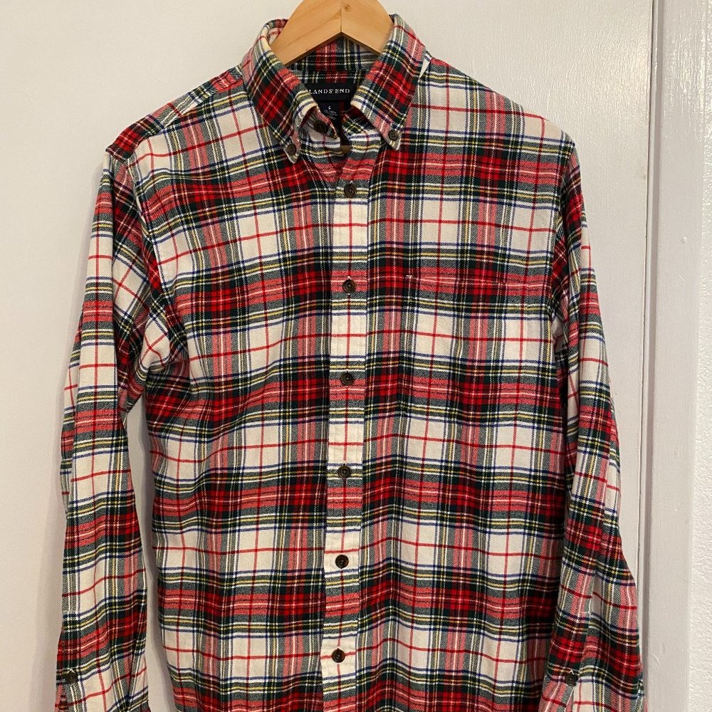 Lands' End Plaid Flannel